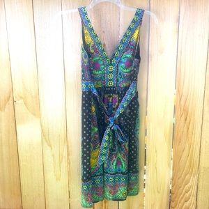Paisley dress ICE vintage size 10